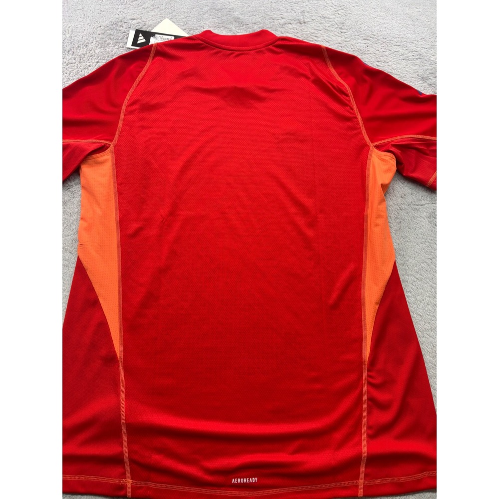 Adidas T24 Pro Goalkeeper Jersey Mens 2XL Red Aeroready Soccer Shirt IN0425 NEW - Picture 2 of 4